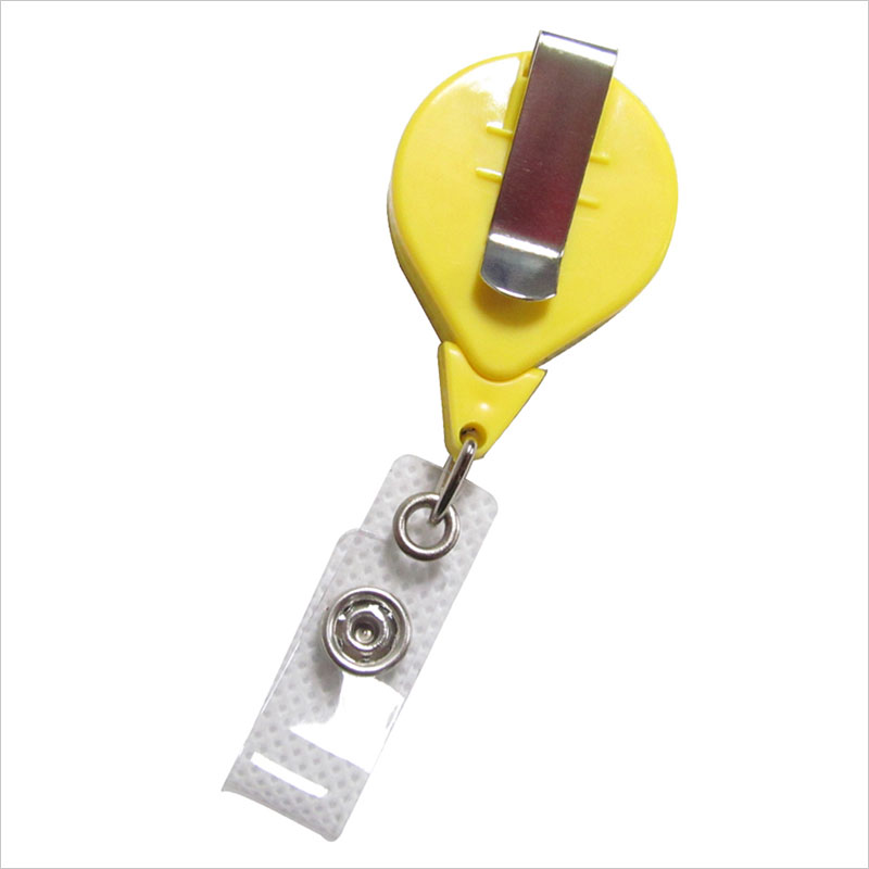 Wholesales yellow badge reel belt clip