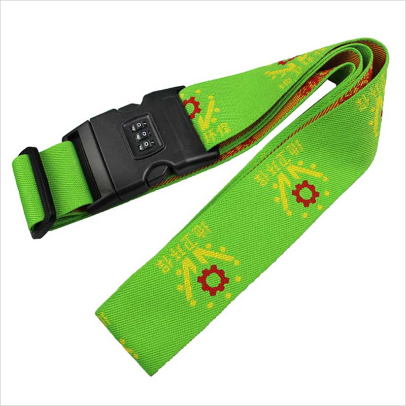 Wholesales adjustable luggage strap with combination lock