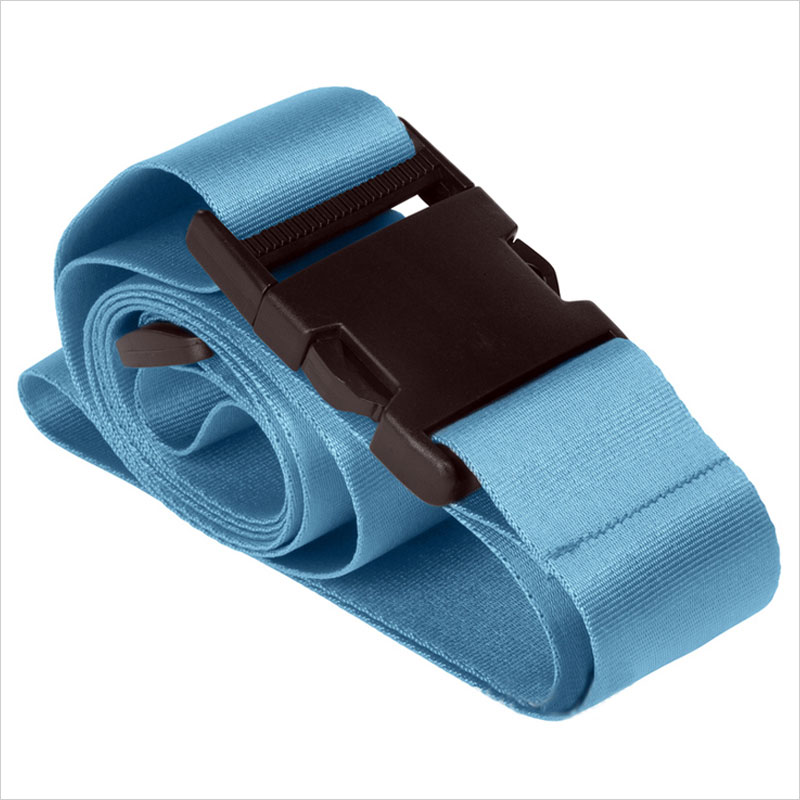 Adjustable nylon travel blue luggage strap