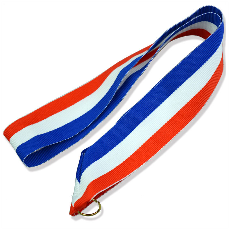 Custom quality multi color medal ribbon