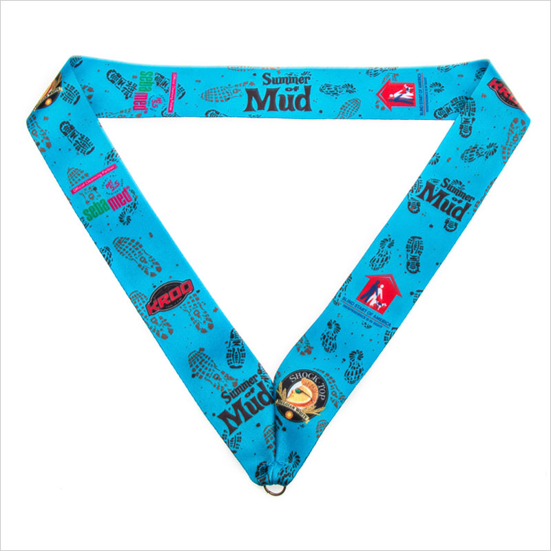 Personalized printed sports medal ribbons for sale