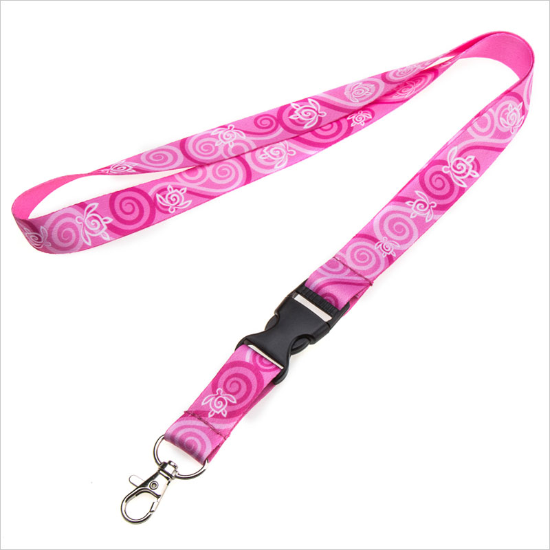 Detachable pink awesome lanyards for keys