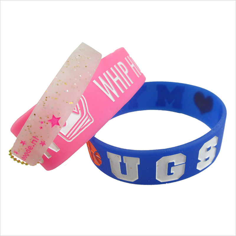 Personalised cheap sports silicone wristbands