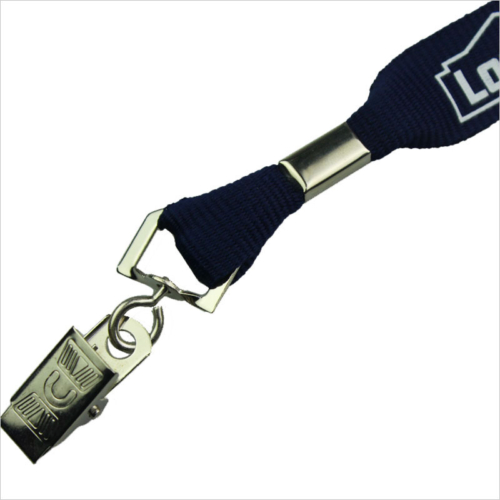 Badge clip plastic name tags with lanyards