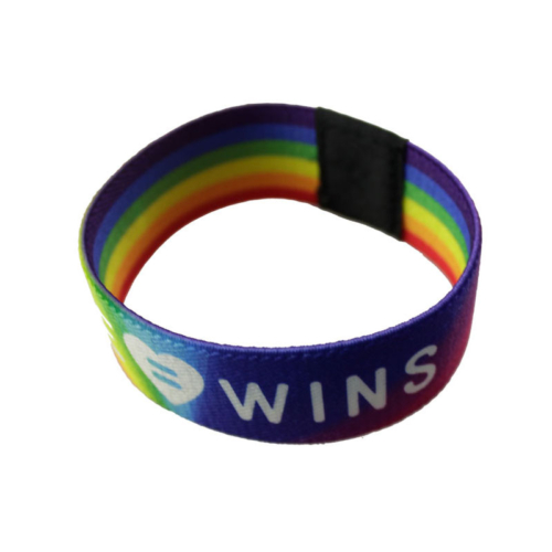Custom rainbow printable wristbands factory