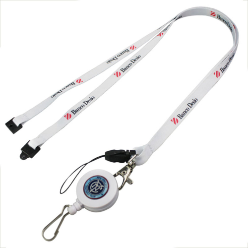 Customized cheer lanyards with safety breakaway buckles