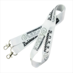 Wholesale high quality white lanyards supplier