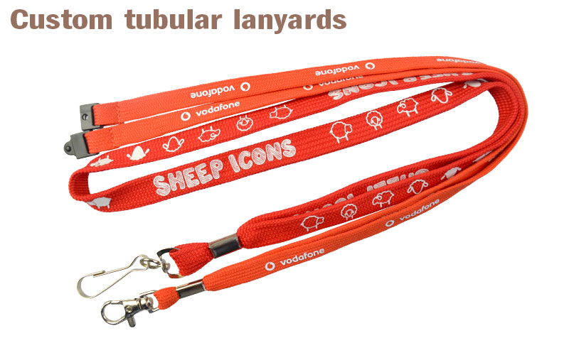 Custom tubular lanyards | Custom tubular lanyards logo printing