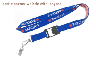 bottle opener whistle with lanyard