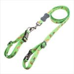 custom nylon dog leash and collar set