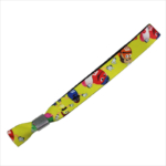 custom polyester colorfull fabric wristbands for festival