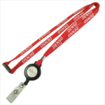 Personalized retractable polyester tube lanyards