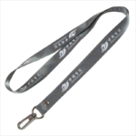 Gray nylon printing Logo key holder neck strap