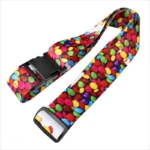 Custom color printed fashion travel luggage strap