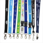 Custom colorful printed polyester office lanyard