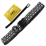 Custom high quality small luggage straps with tags