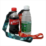 Promo printed water bottle holder shoulder strap